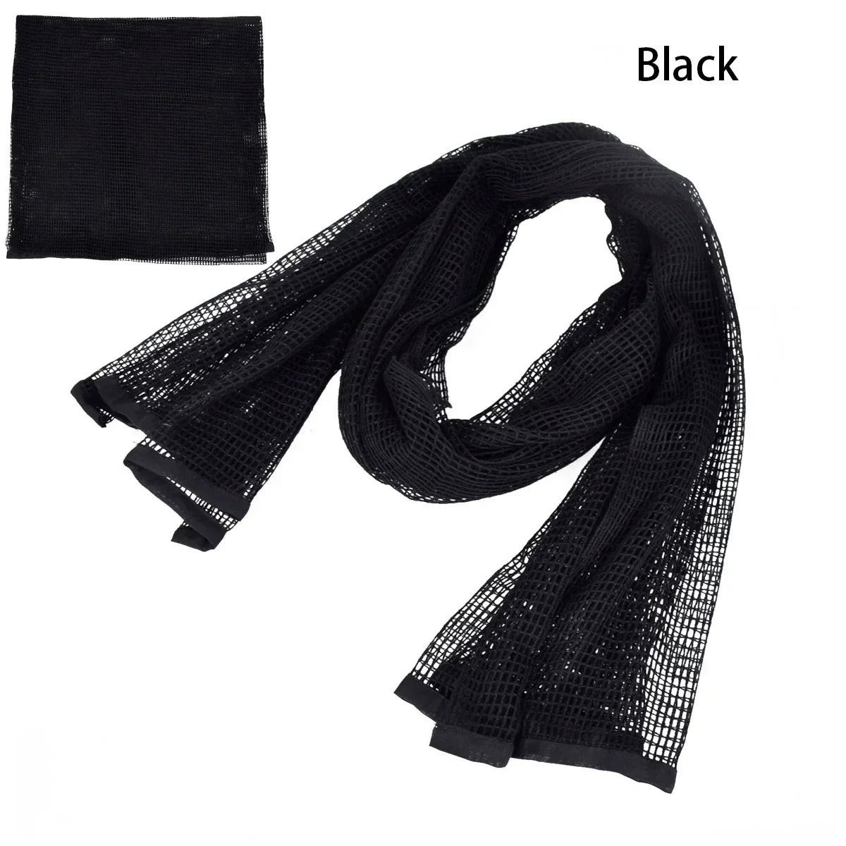 Camouflage Netting Scarf Sniper Veil Camo Mesh Face Scarf Veil Shemagh Head Wrap for Outdoor Camping Hiking Hunting Scarves