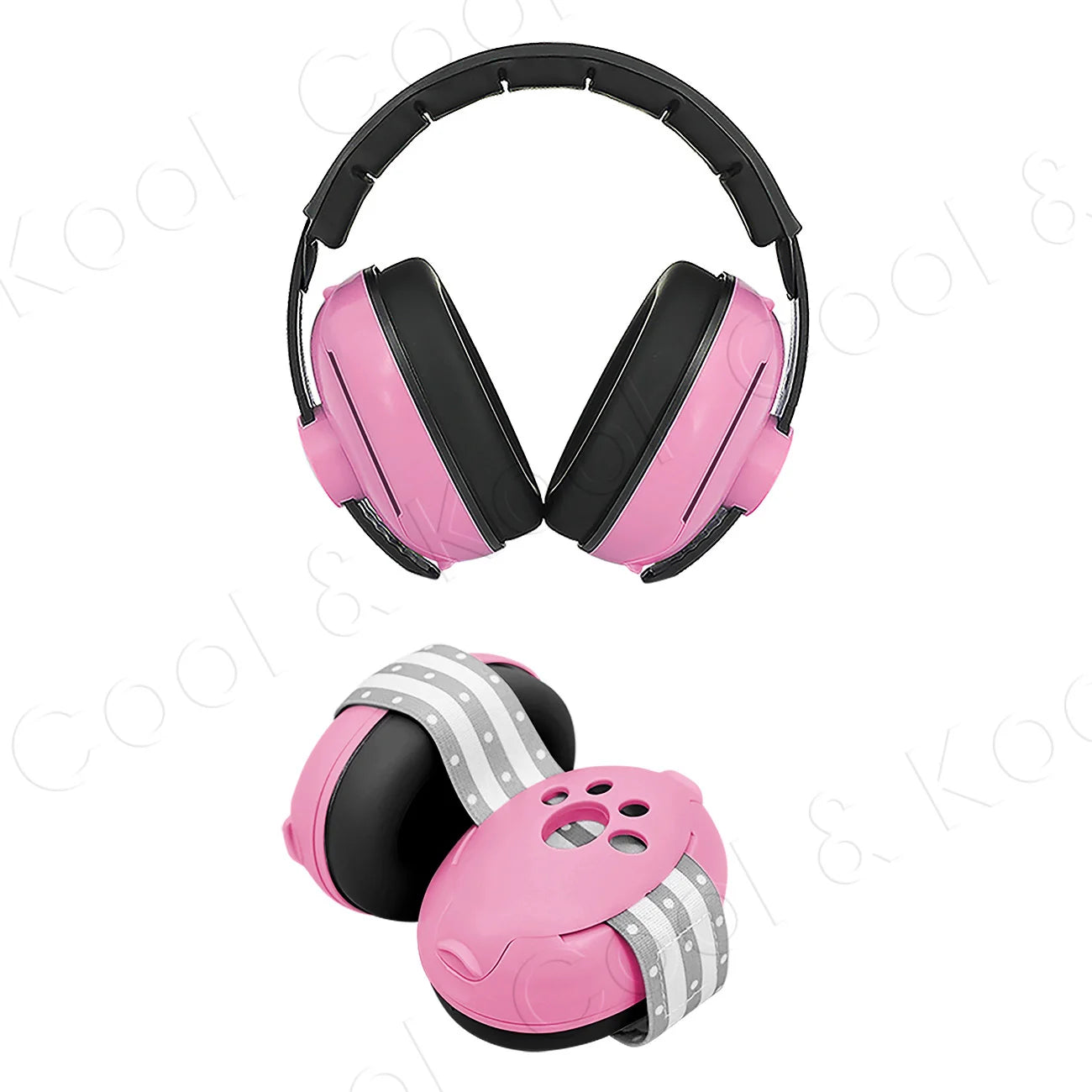 2-in-1 Portable Baby Ear Earmuffs, Travel & Outdoor Noise Cancelling Headphones for On-the-Go Comfort