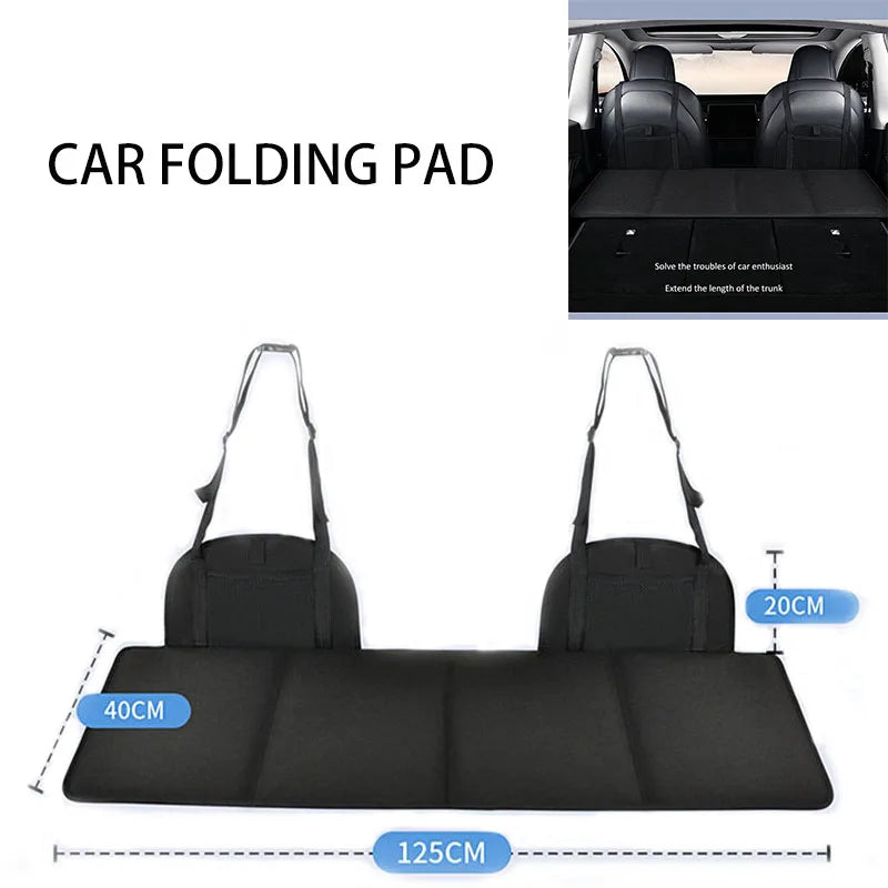 Car Back Seat Extender Seat Cushion Travel Bed Camping Mattress Foldable Storage Storage Convenient Trunk Extension Plate