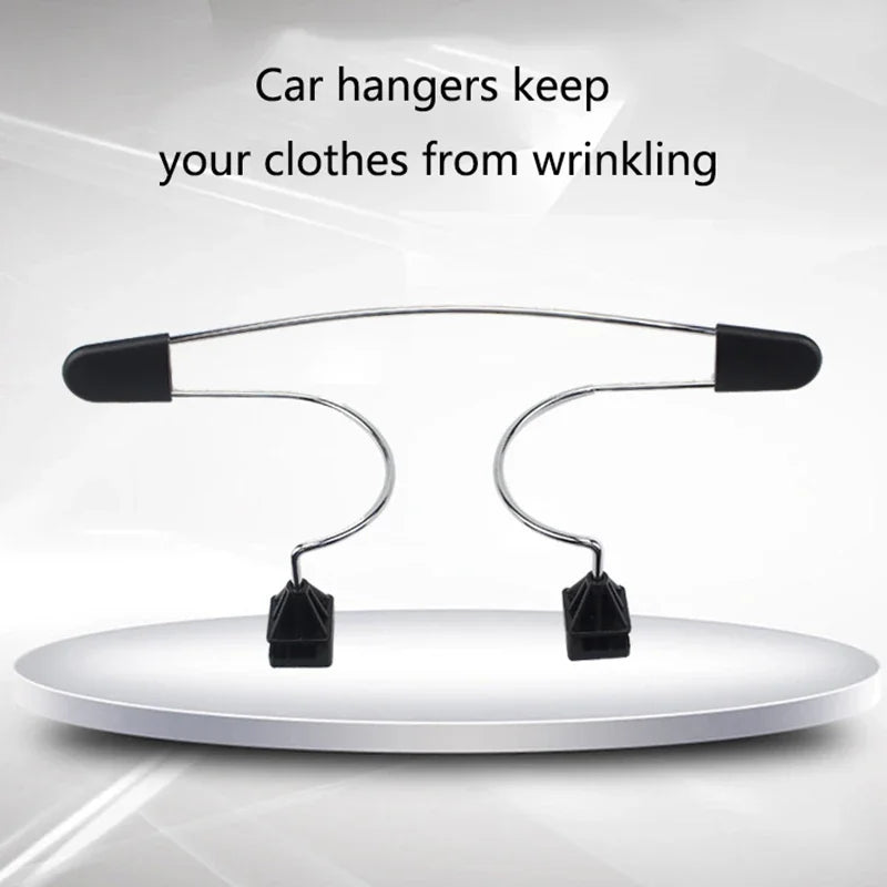 1 Pcs Universal Car Seat Headrest Hanger Metal Coat hangers for Vehicle Hanger Clothes Jacket Suits Shirts Holer Car Coat Hanger