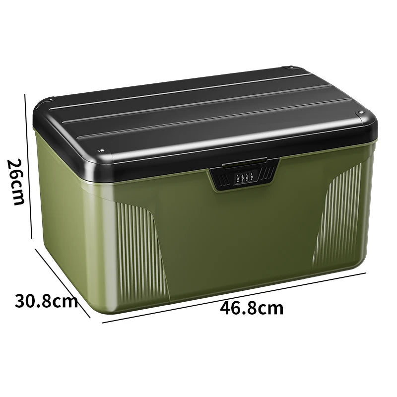 Portable Tool Box with Password lock Multi-layer Tool Storage Box Large-Capacity Car Tools Organizer Auto Parts Organizer