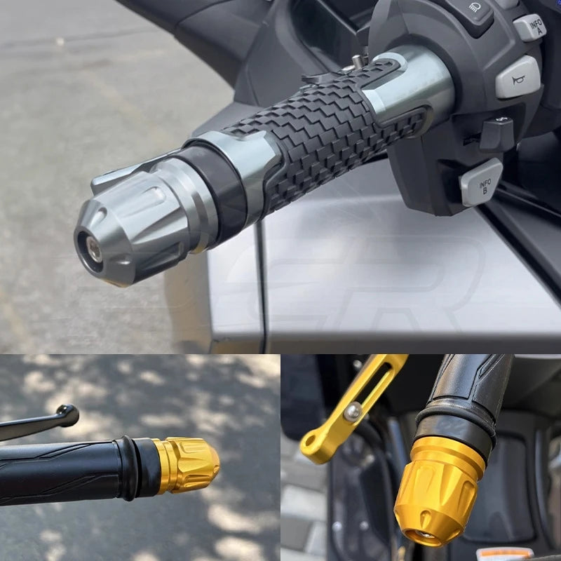 Universal Motorcycle Handlebar Grips Handle Bar Cap End Plugs Counterweight Cap Protective aesthetic accessories