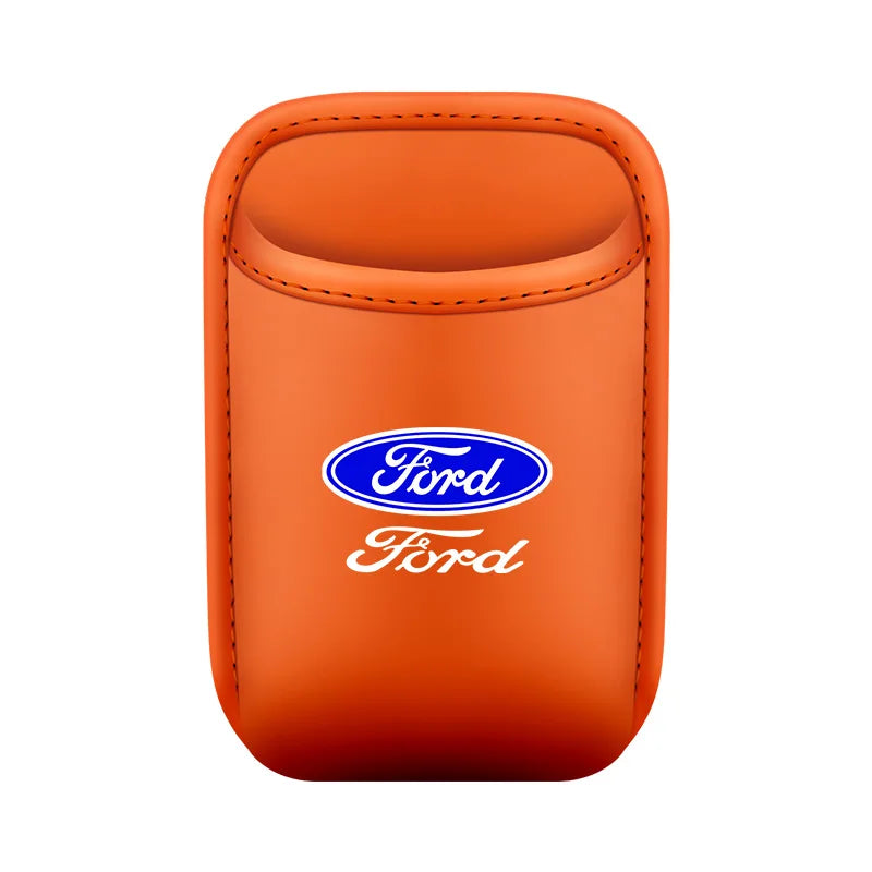 For Ford Mondeo Focus Explorer Escape Kuga Everest Bronco F-150 Ranger Transit Car Door Leather Cup Storage Box
