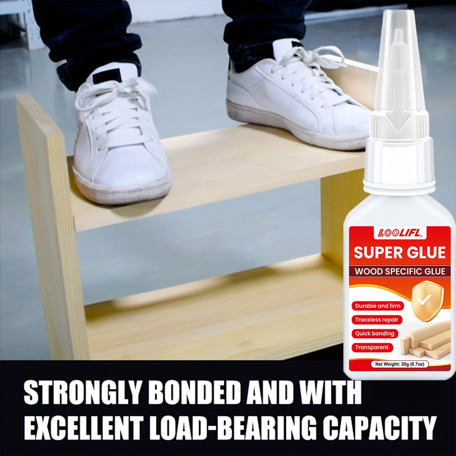 7PCS LOOLIFL 20ml Instant Strong Super Glue Universal Superglue Mighty Instant Glue for Resin Ceramic Metal Glass wood Fast Dry