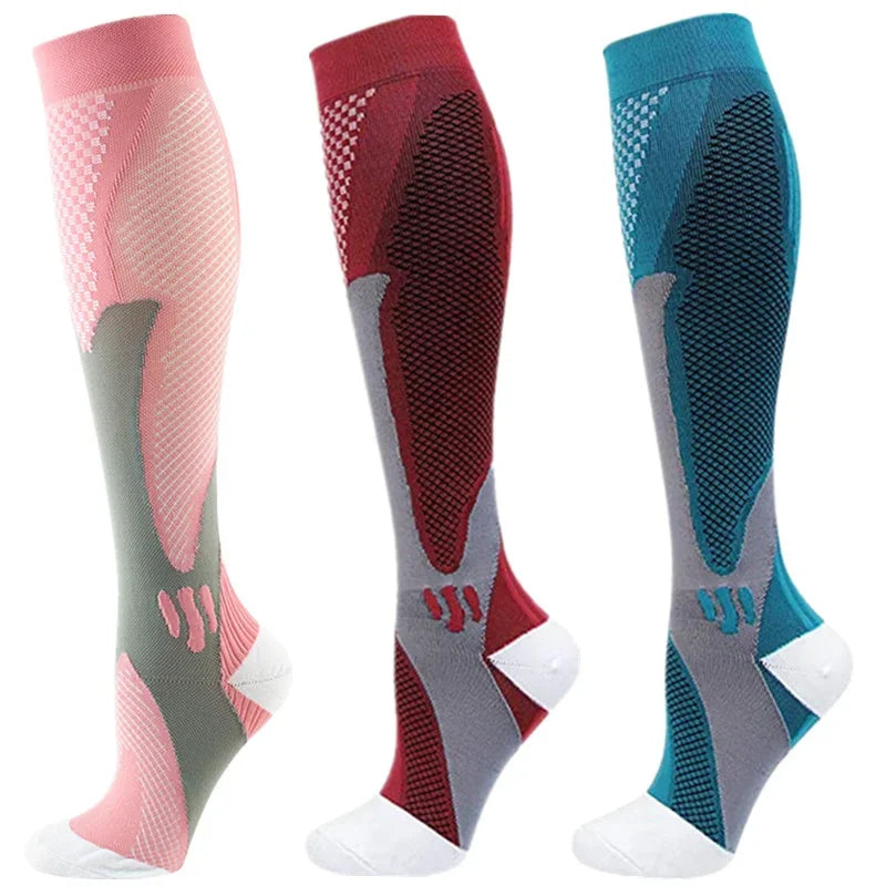 Compression Socks Running Football Sports Medical Nursing Socks for Flight Travel Pregnancy Edema Diabetes Varicose Veins Socks