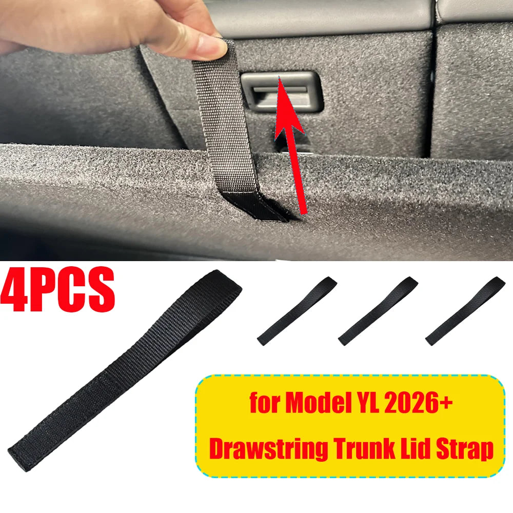Rear Trunk Pull Strap Handle For Tesla Model Y YL Tail Box Drawstring Rope Interior Accessory Cars and auto parts