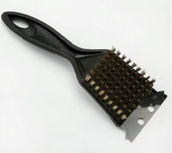 8 Inch Heavy Duty Stainless Steel Grill Brush, Extra Strong Wire BBQ Cleaning Brush, Outdoor Home Barbecue Cooking Accessories