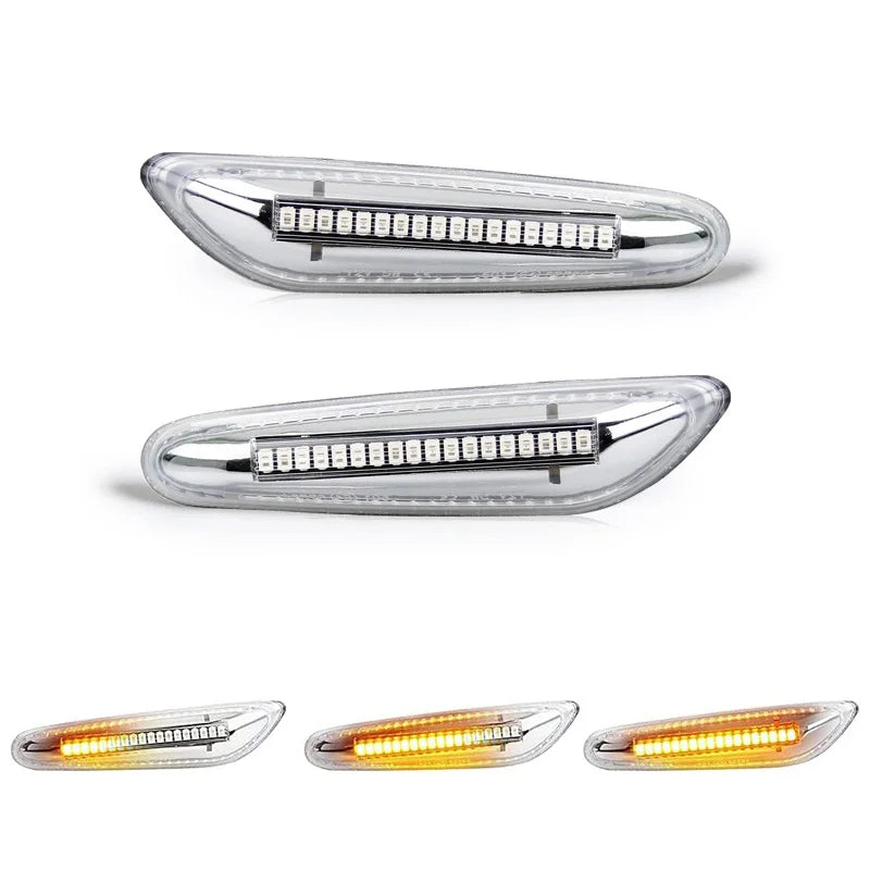 For BMW E82 E81 E88 E46 E90 E91 E92 E93 E60 E61 1/3/5 Series E83 X3 E84 X1 LED Side Marker Lamp Fender Turn Signal Amber Lights