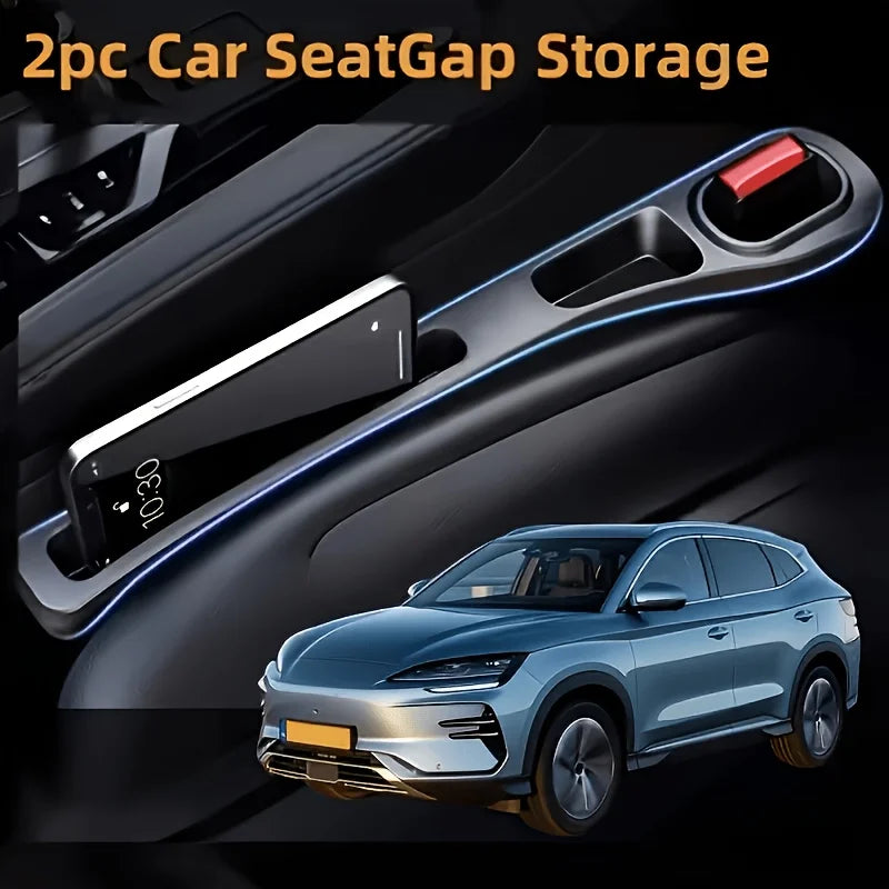 2 Pack Universal Silicone Car Seat Gap Filler Strip Gap Plug Leak Proof Pad for Car Interior Storage Hold Phones Wallet