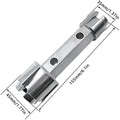 Tub Drain Remover Wrench Dual Ended Drain Wrench Tool Zinc Alloy Wrench for Bathroom