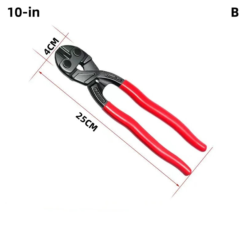 8/10inches Bolt Cutter High Leverage Bolt Cutter with Notch and Spring Industrial Wire Cutter Repair Heavy Duty Hand Tools