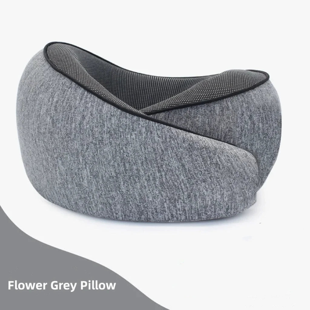 U-shaped Portable Pillow Memory Foam Snail Pillow Soft Noon Break Sleep Pillows Travel Neck Support Travel Neck Pillow