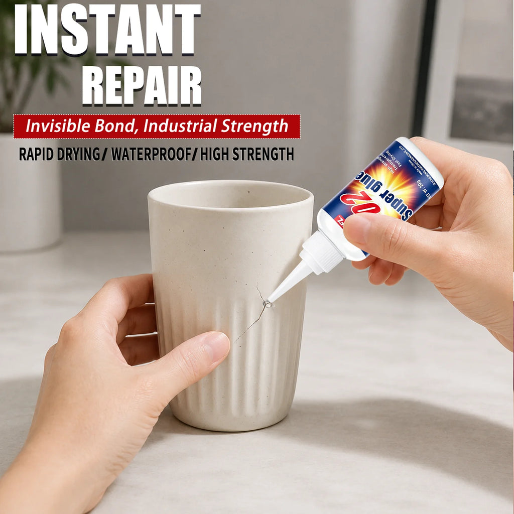 Fast Drying 502 Super Glue Instant Strong Bond Clear Adhesive For Metal Plastic Wood Glass Ceramic Rubber Industrial Hardware