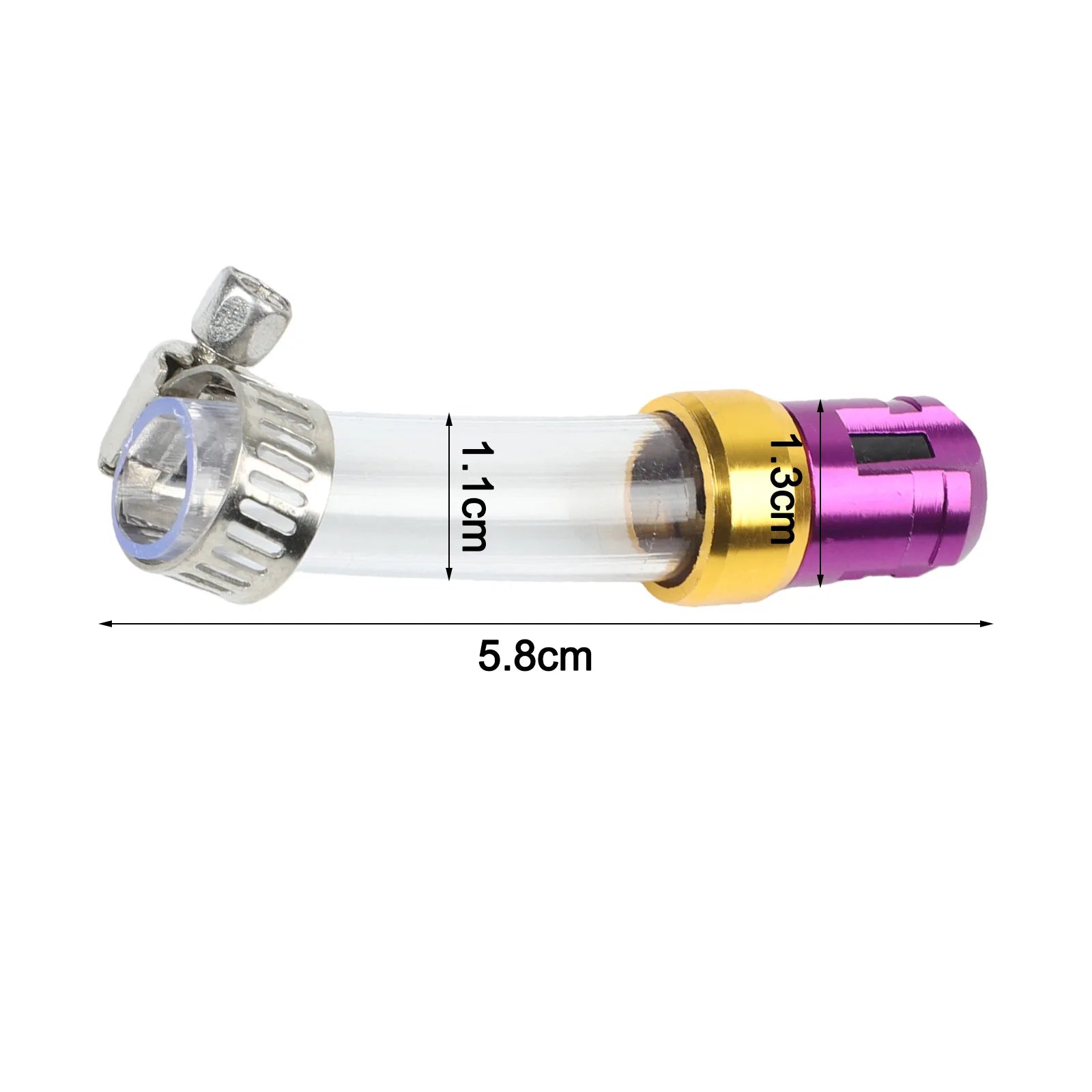 Replacement Air Filter Drain Pipe For Motorcycles Featuring Aluminum Alloy Head And Silicone Tube Suitable For Various Models