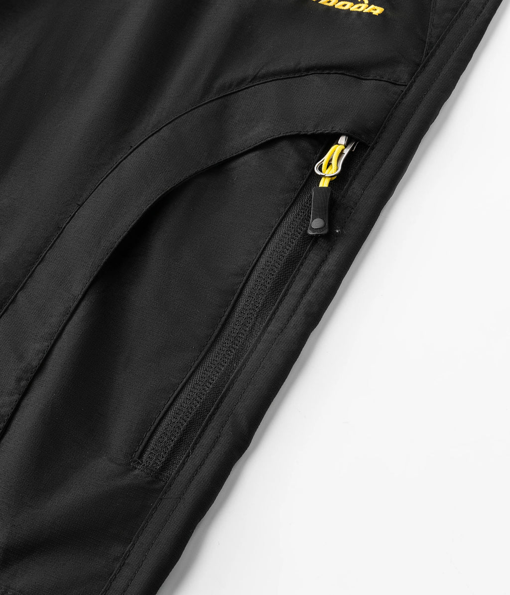 Men's Outdoor Conversion Overalls, 5 Zipper Pockets, Removable Two-Section Pants, Quick-Drying, Waterproof and Wear-Resistant Nylon Fabric, Suitable for Outdoor Fishing and Hiking