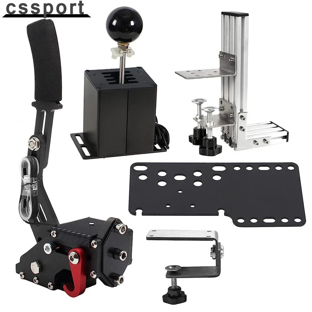 PC USB Simulator Shifter Handbrake with 7+R H Shifter Clip For G29 G27 G920 T300RS