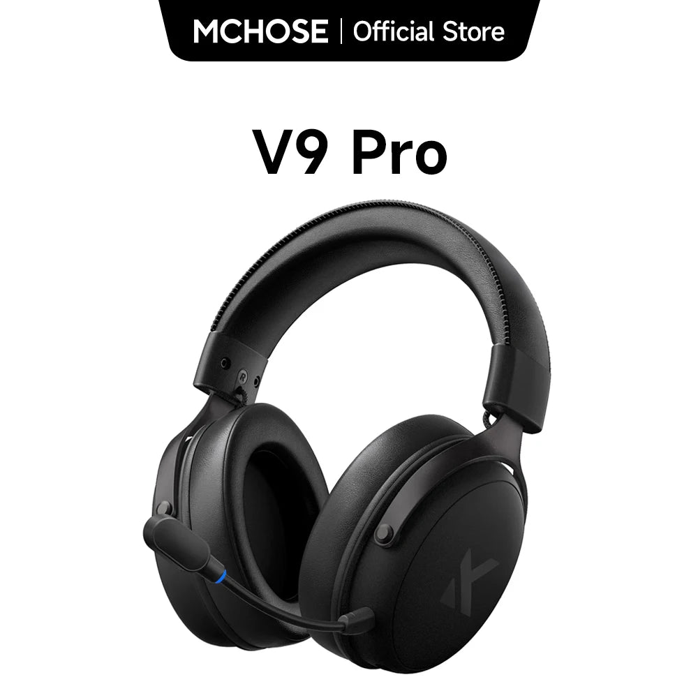 MCHOSE V9 Pro Wireless Gaming Headset Surround Sound Headphones Noise Canceling Mic Low Latency Lightweight for PS5 PC SWITCH