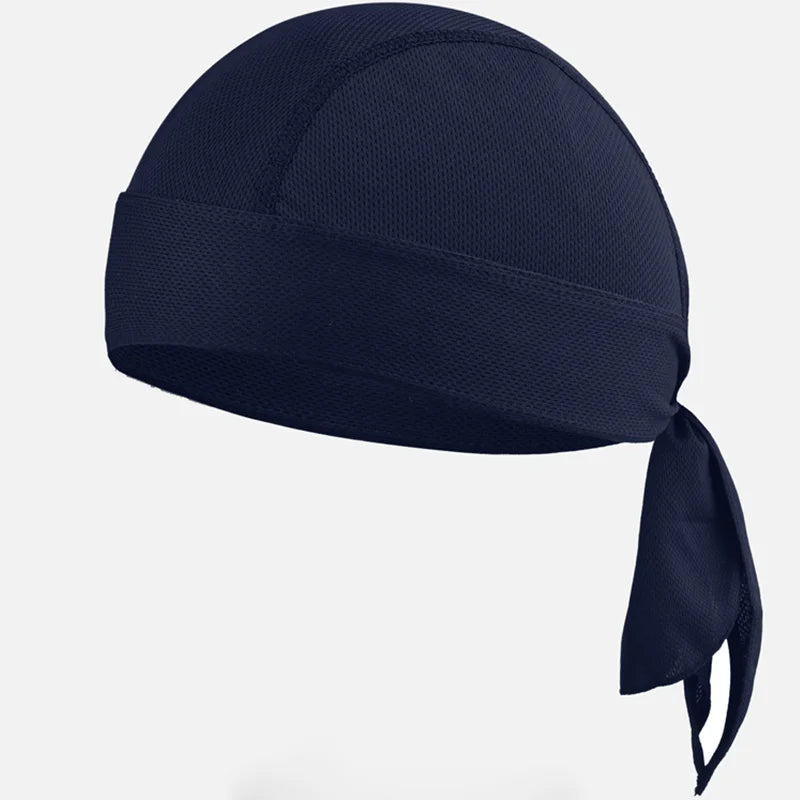 Sweat Wicking Cycling Headscarf Men Breathable Running Hiking Helmet Cover Elastic Bandana Comfortable Climbing Pirate Hat