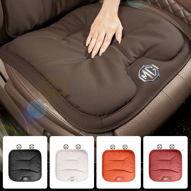 Car Velvet Cushion Leather Backrest Waist Pad Protector Cover AccessoriesFor Morris Garages MG 6 3 5 7 TF ZR ZS HS GS GT Hector