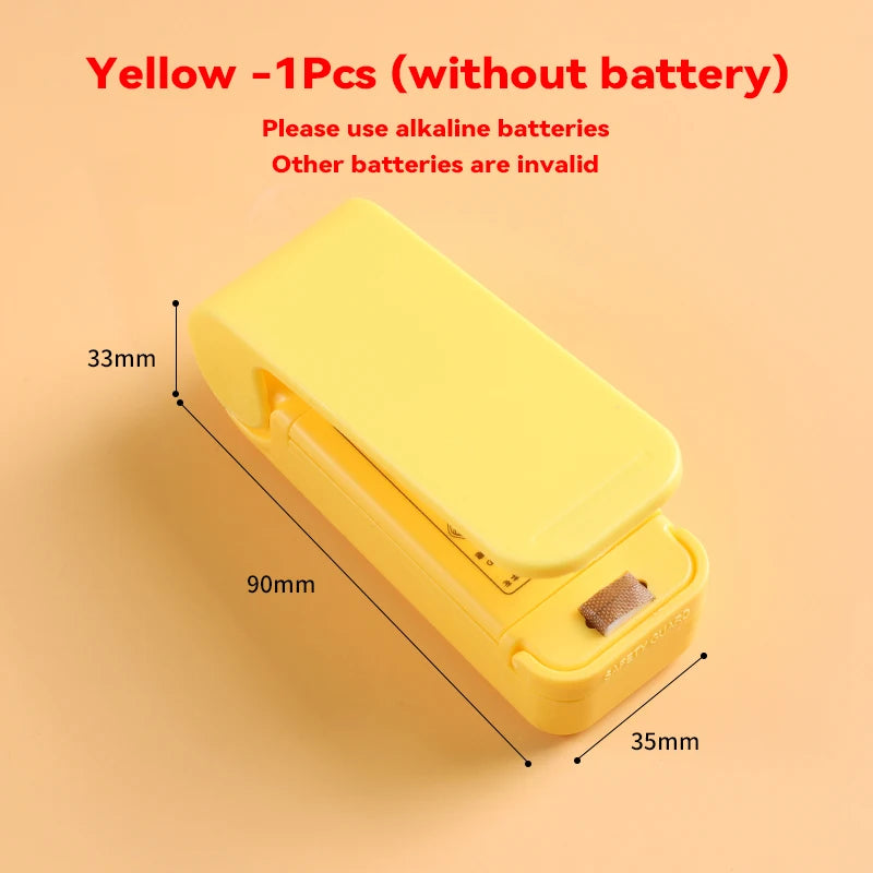 Mini Heat Bag Sealing Machine Package Sealer Bags Thermal Plastic Food Bag Closure Portable Sealer Packing Kitchen Accessories-