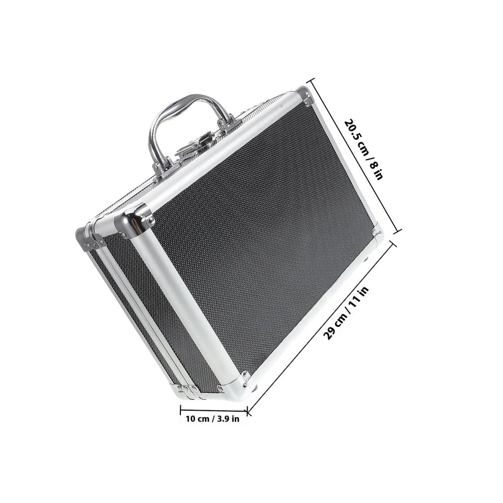 Aluminum Alloy Toolbox Portable Heavy Duty Multi Functional Tool Storage Case for Home Workshop DIY Organization Large Capacity