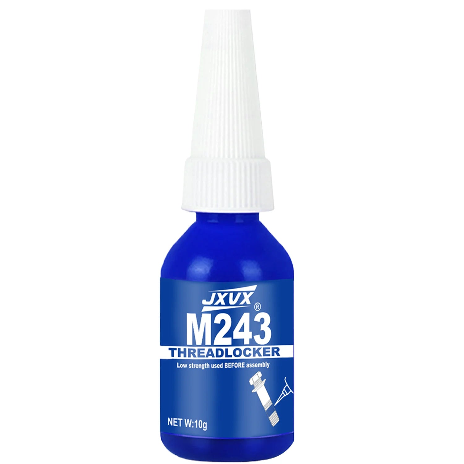 50ML Threadlocker 243-271 Blue-Red High Strength Quickly Cured  Locking Agent , Strong Adhesive Primerless Oil Tolerant Thread Locker Seal for Machinery Motor Engine Compressor.