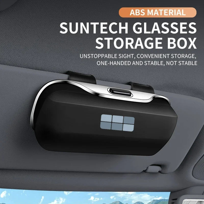 For Geely Galaxy GX3 Pro GC6 Atlas Coolray Cross Emgrand Accessories Car Visor Sunglasses Glasses Case Glasses Holder Clip Box