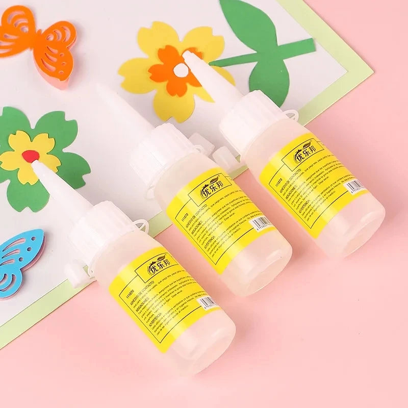 30ml Transparent Strong Alcohol Glue Non-Woven Fabric Handmade Adhesive for DIY Craft, Diamond Painting, Button & Twine Fixing