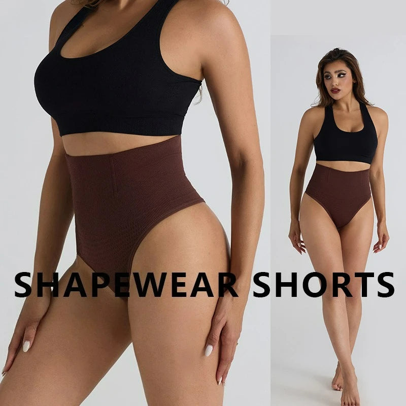 Yoga Shorts for Women Seamless Waist Cinching Pants Mid Waist Shaping Abdominal Lifting Hip Shaping T-shaped Yoga Underwear