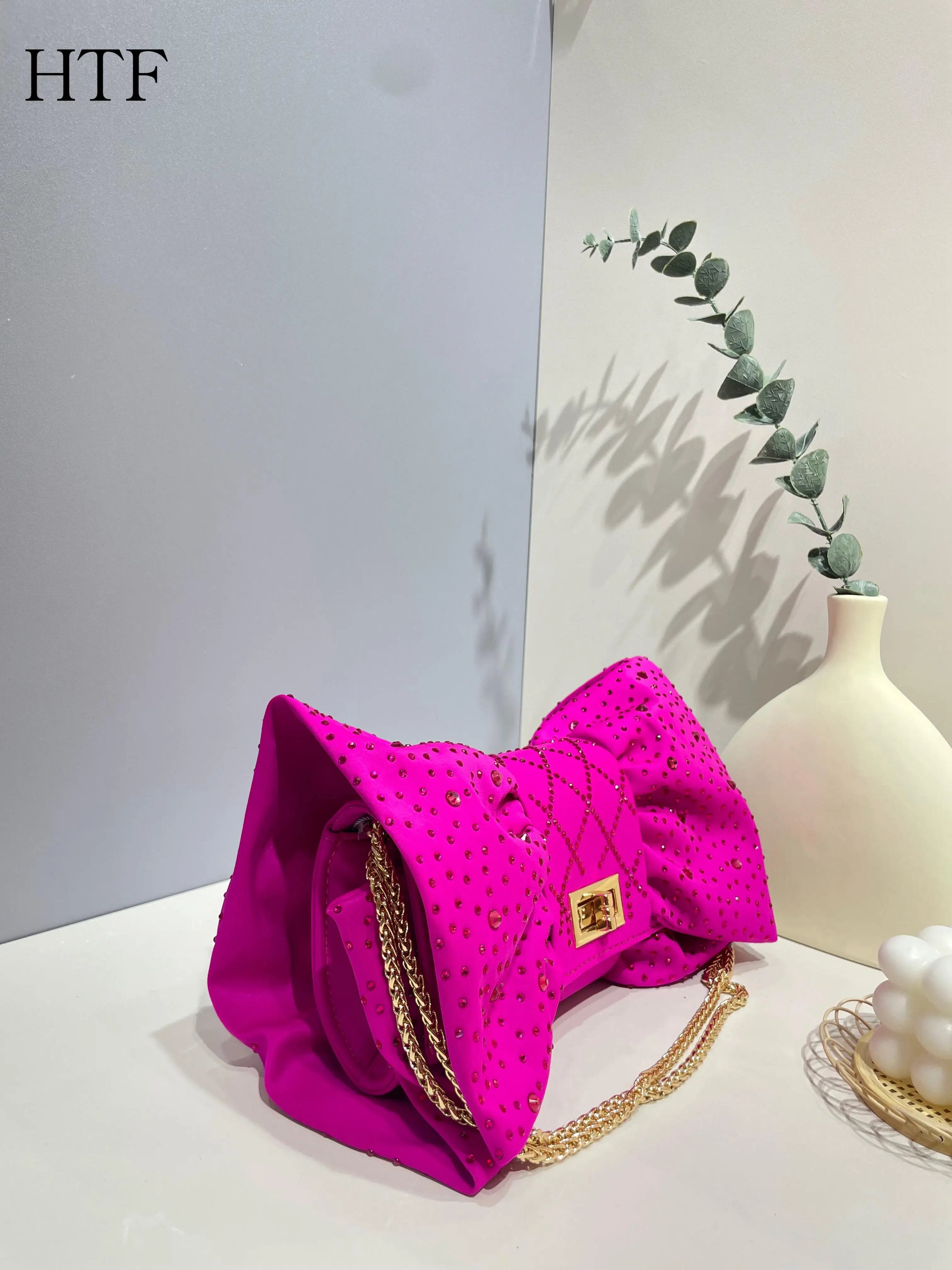 Butterfly Rhinestones Evening Bags Metal Prom Clutch Diamonds Clutch With Chain Shoulder Handbags Wedding Female Purse