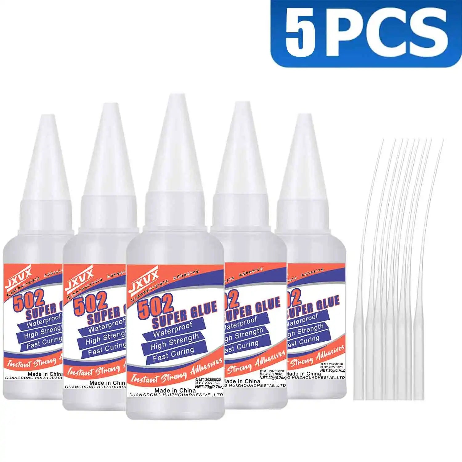 502 Liquid Super Glue for Metal, 20g Clear Instant Thick CA Glue for Stainless Steel Aluminum DIY Crafts and Repairs, Fast Drying High Strength All Purpose Permanent Professional Cyanoacrylate Adhesives.