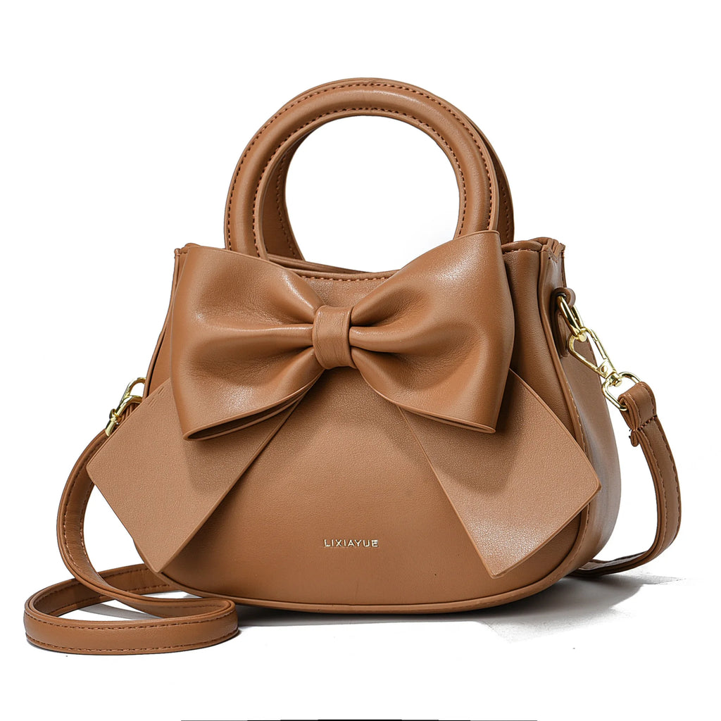Fashionable and stylish single-shoulder handbag for women, new trendy high-end crossbody bag with bow, suitable for commuting, d