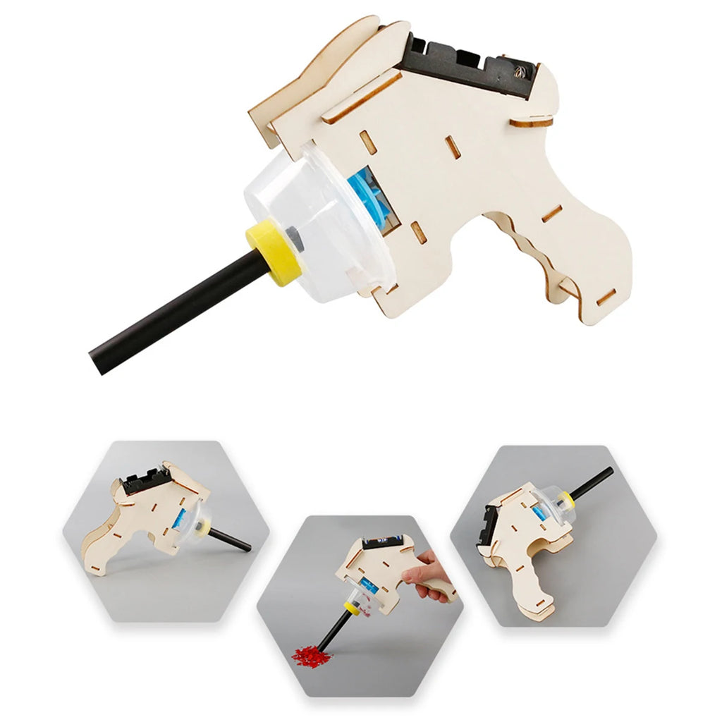 Science Education DIY Assembly Vacuum Cleaner Toy Kids STEM Science And Technology Small Production Puzzle Handmade Material Kit