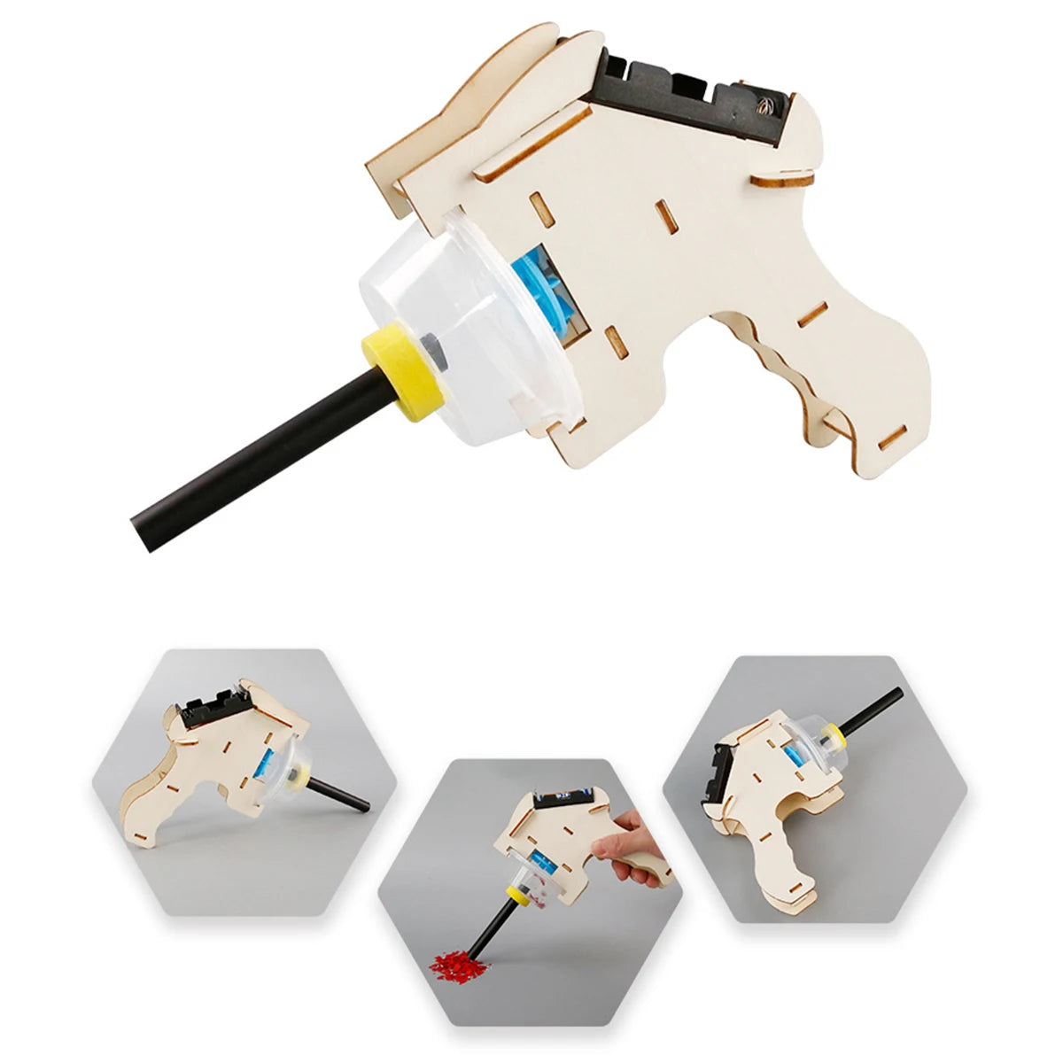 Science Education DIY Assembly Vacuum Cleaner Toy Kids STEM Science And Technology Small Production Puzzle Handmade Material Kit