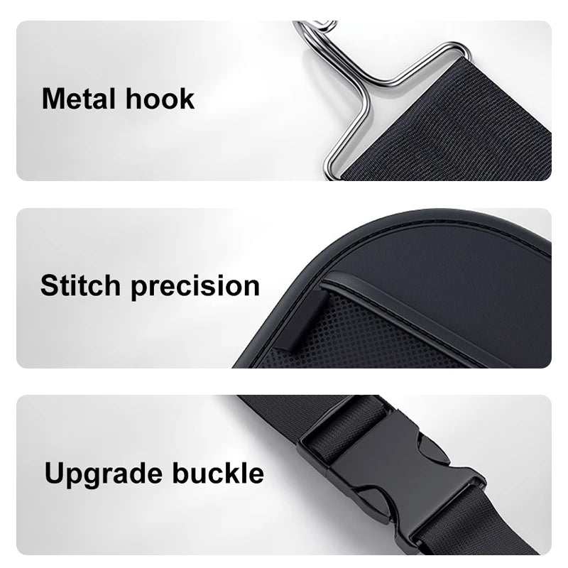 SEAMETAL Car Backseat Organizer Storage Bag Multi-function Large Capacity Seat Back Storage Organizer Hanging Bag Protector Pad