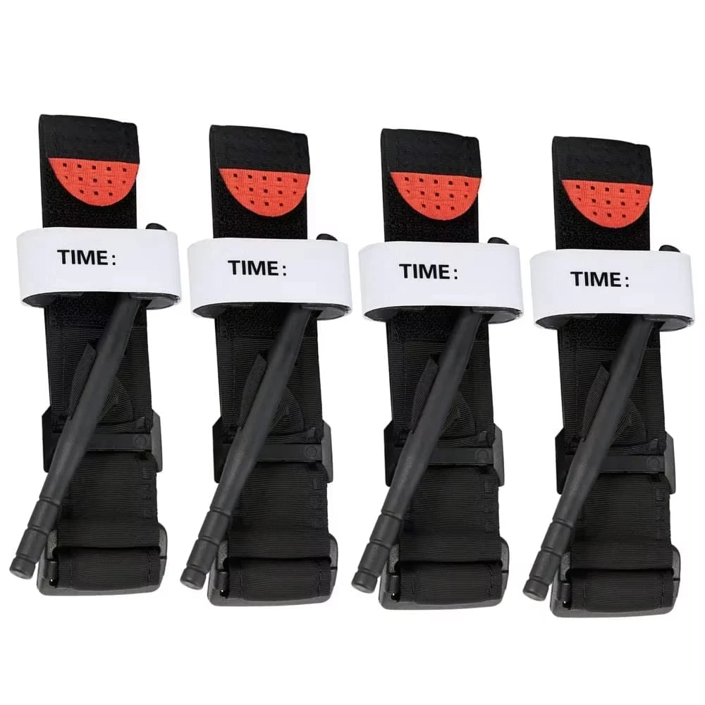 4 pcs Tactical survival combat tourniquet, 75/95cm rotating tourniquet, medical emergency belt for outdoor