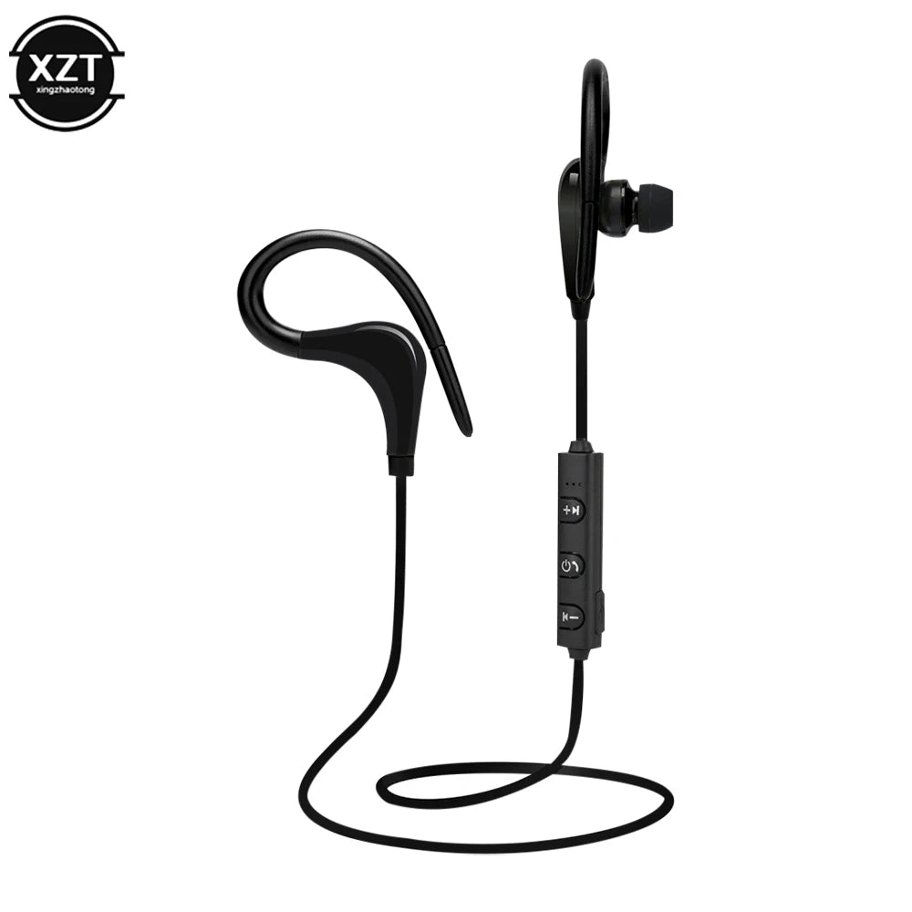 Wireless Bluetooth-Compatible Sports Headset Running Stereo Music earphones Universal Mini Ear-Hanging Ear-Hooks Headphones HIFI