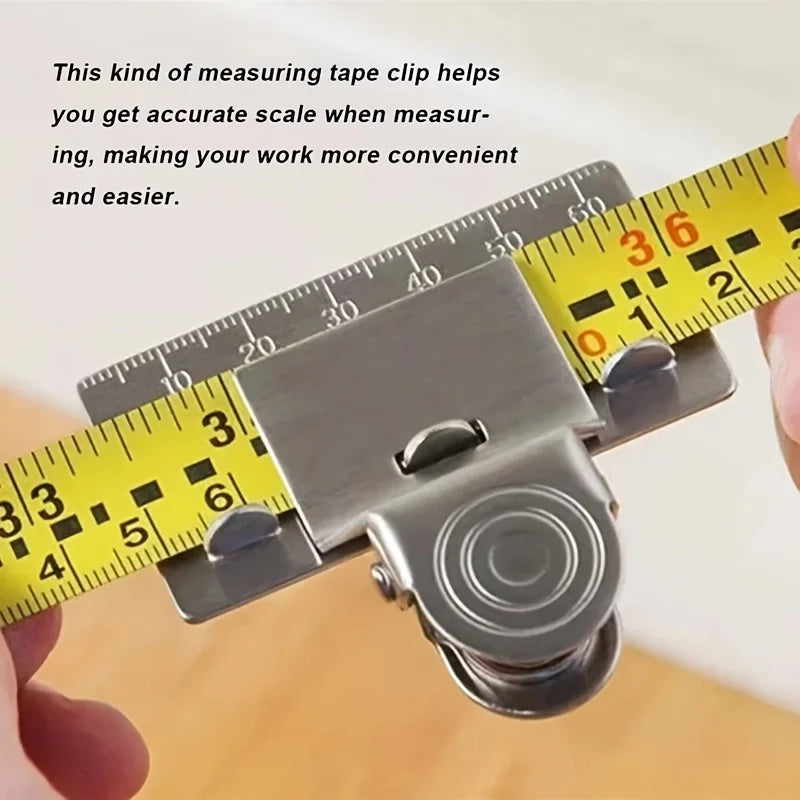 Mini Metal Measuring Tape Clip Holder Precise And Clear Measuring Tool Woodworking Measure Locate Fixed Clip Gauging Attachment