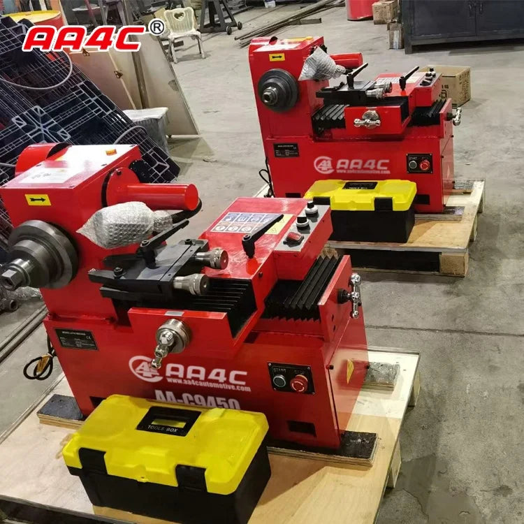AA4C Brake Drum /disc Lathe Machine  450mm Infinitely Variable Speeds  Automatically Feeding and Unfeeding Dual Cutters