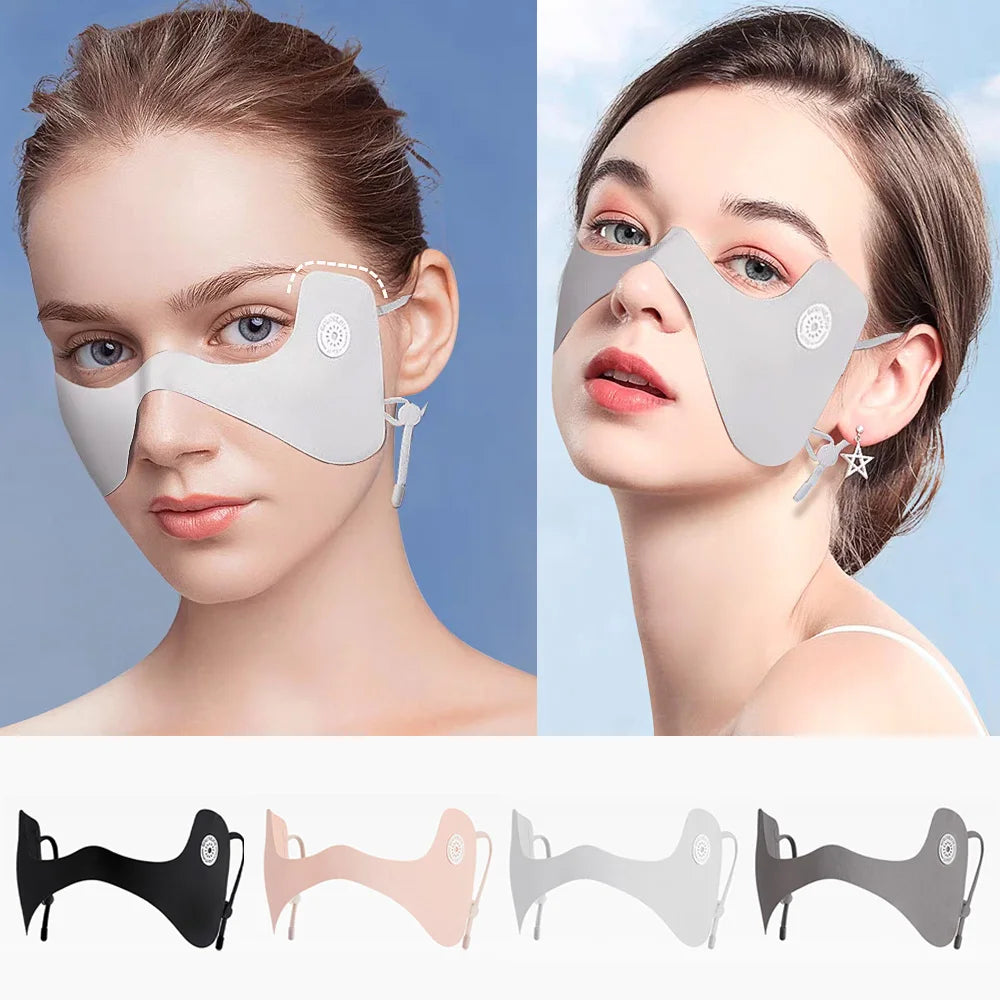 3D Butterfly Sun Protection Face Mask Outdoor Cycling Golf Ice Silk Mask UV Protection Eye Cover Cooling Scarf Travel Sun Gear