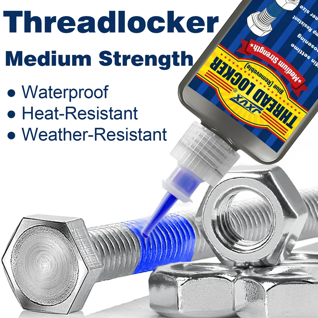 50ML 243 Blue Medium Strength Threadlockers,Universal Thread Adhesives,For All Metal Threaded Components,Removable Waterproof