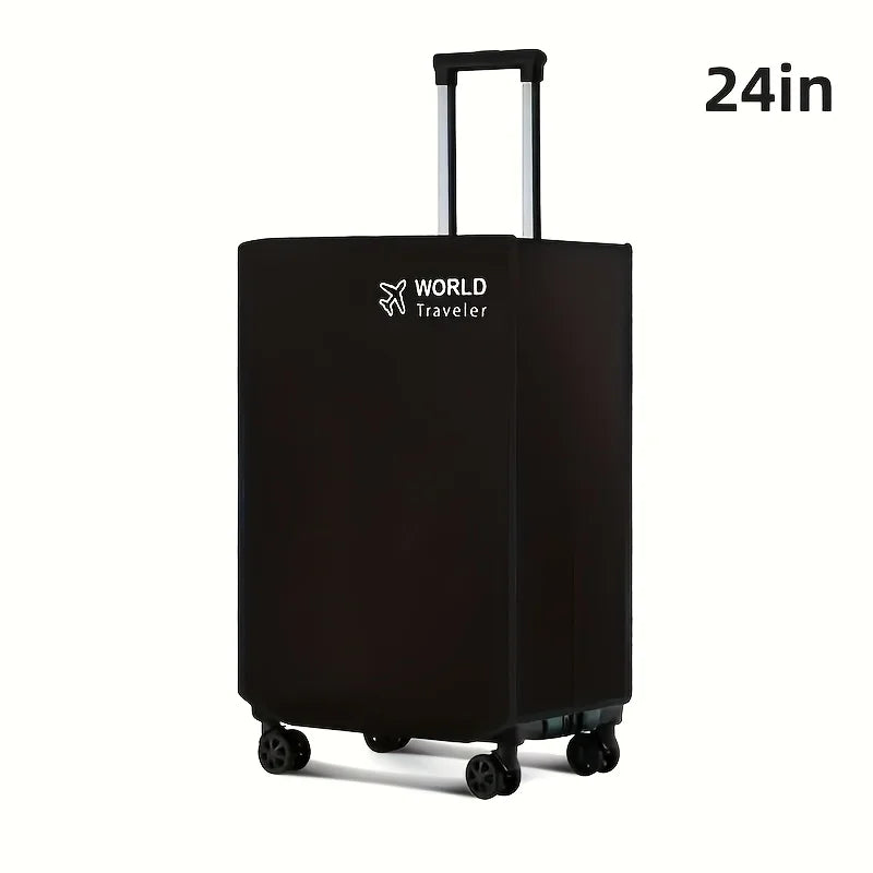 1pc durable luggage dust cover for world travelers - elastic and scratch resistant luggage protection cover, suitable for 18-32