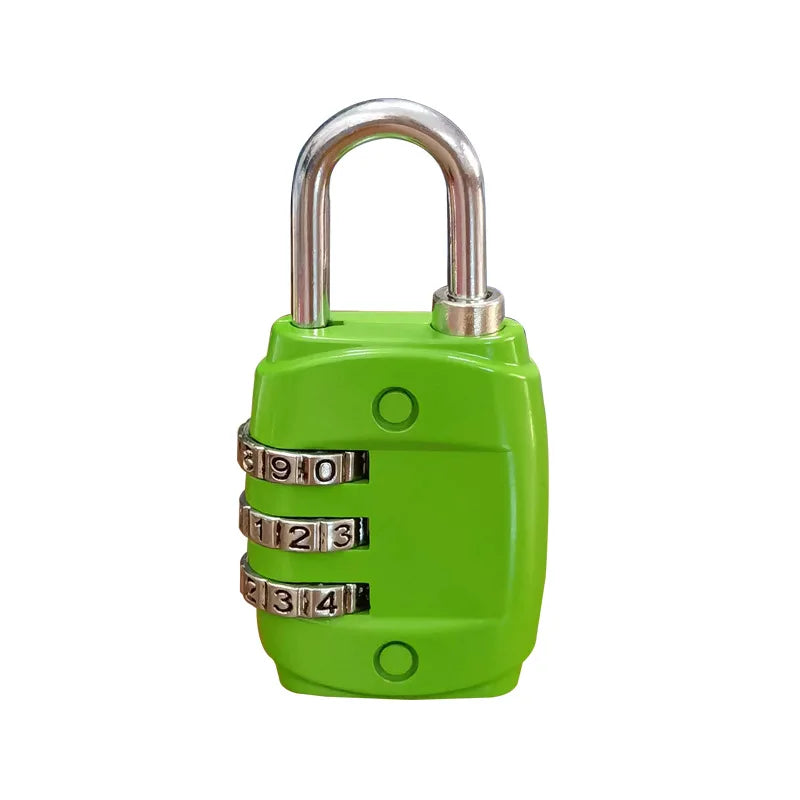 Mini Zinc Alloy 3-Digit Combination Padlock in Multi Colors, Security Password Lock for Luggage Suitcase Backpack Drawer Cabinet