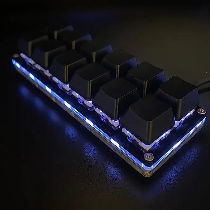 12 Keys Mini Game Mechanical Gaming Keyboard One Handed Keypad USB-C Wired OSU Keypad Programmable Hot Swappable Keyboard