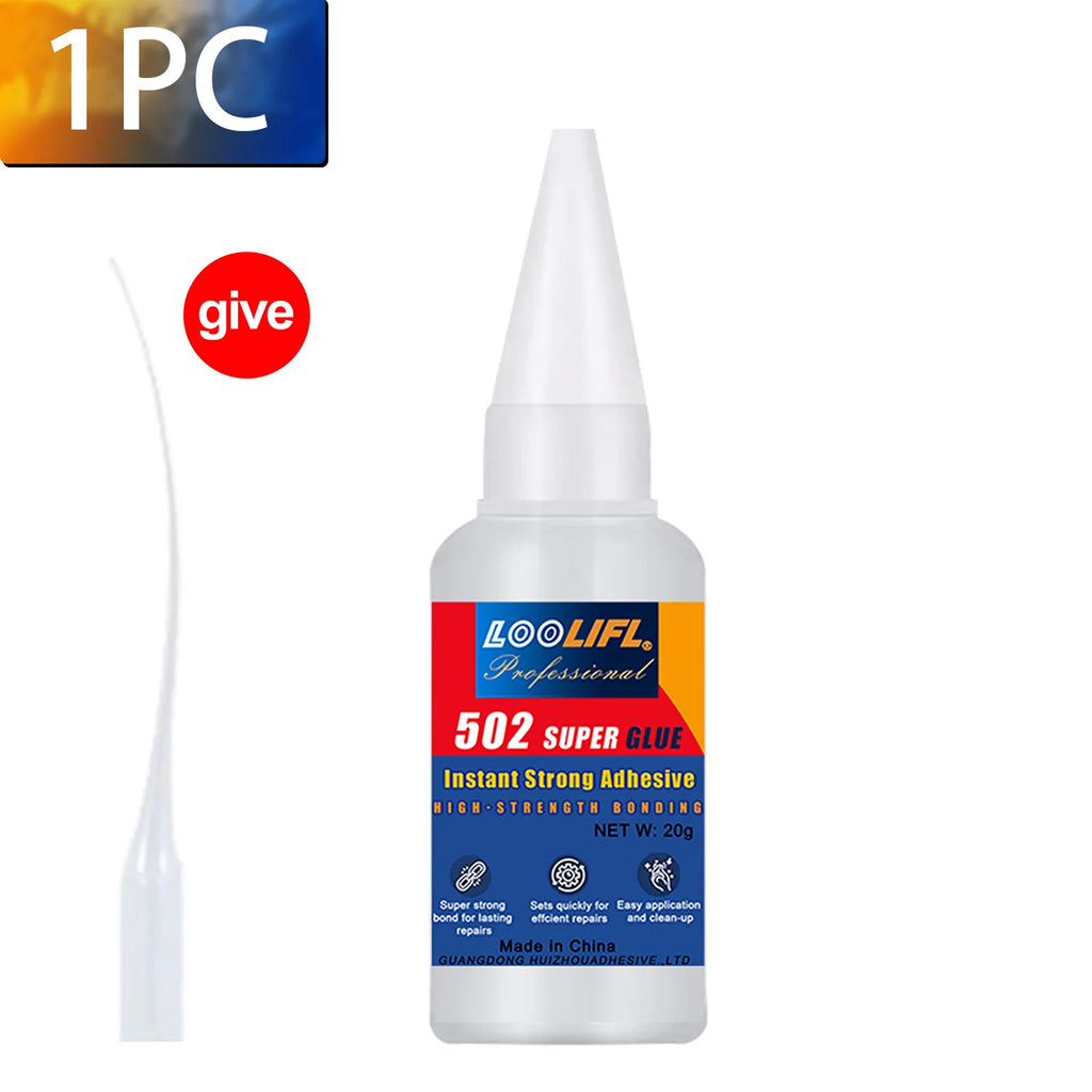 1-10 PCs Super glue 502 High Strength Quick-drying Cyanoacrylate Adhesive for rubber wood Metal High Strength Liquid glue Tool