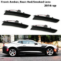 iJDM Amber/Red Front/Rear bumper Full LED Side Marker Light Kit For Chevy Camaro,Replace OEM Turn SignalLights/Driving Lights