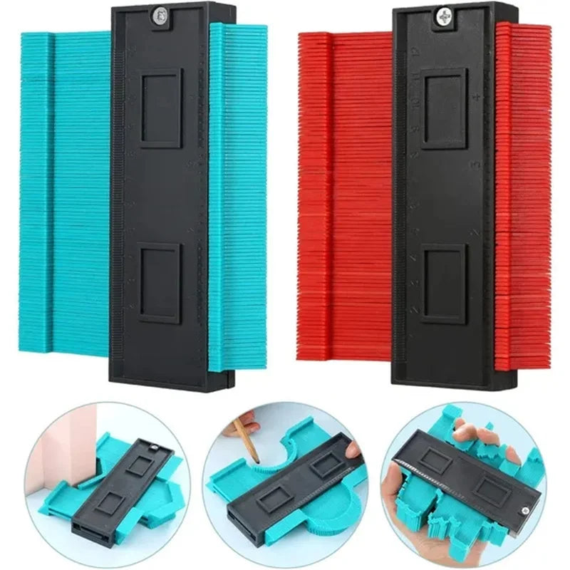 5/10in Multifunction Contour Gauge line Copier Ruler Ceramic Tile Carpet Cutting Template Woodworking Measuring instrument