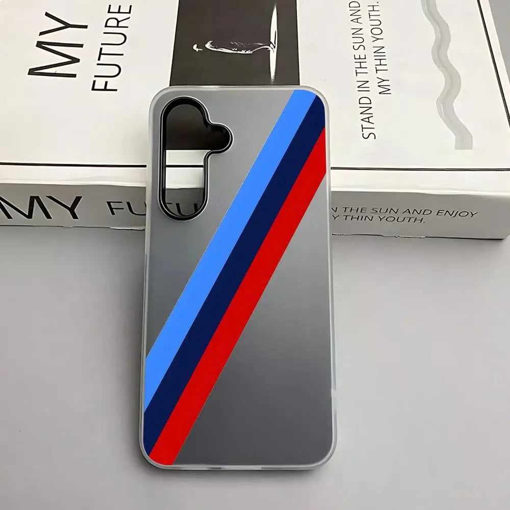 Phone Case for Samsung A56 A16 A36 A26 A55 A54 A15 A35 A25 B Transparent M Logo W 2-in-1 Jelly case