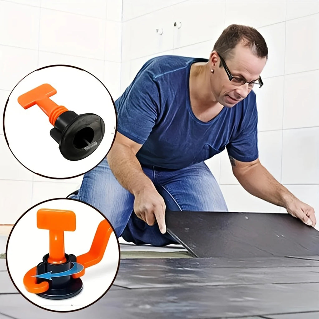 402pcs Tile Leveling Tools, Tile Levelers, Cross-Shaped Tile Levelers, T-Shaped Tile Levelers, Flooring Installation Tools.