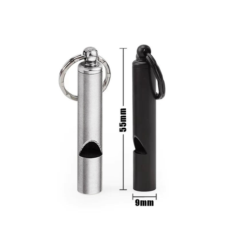 High Quality Stainless Steel Emergency Whistle Ultralight Safety Whistle Keychain Outdoor Hiking Camping Survival Supplies